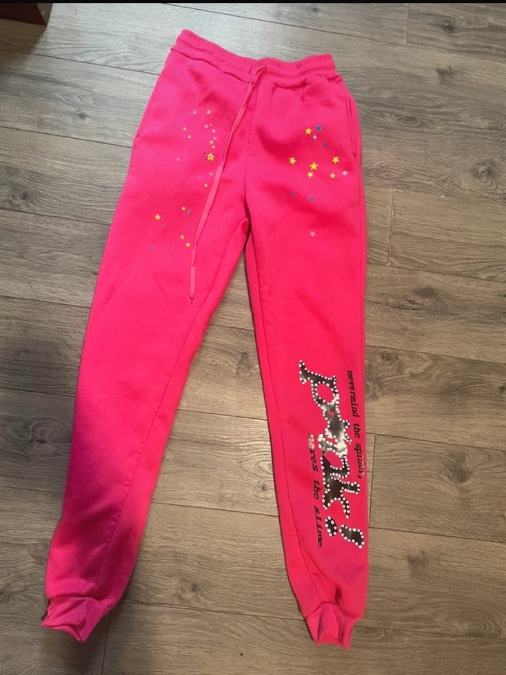 Pink womens Jogger Sweatpants